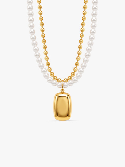 IXIA by GIVA Amore Pearls Gold Plated Necklace