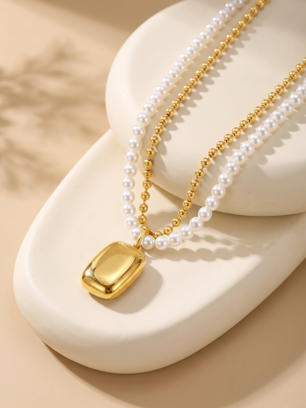 IXIA by GIVA Amore Pearls Gold Plated Necklace