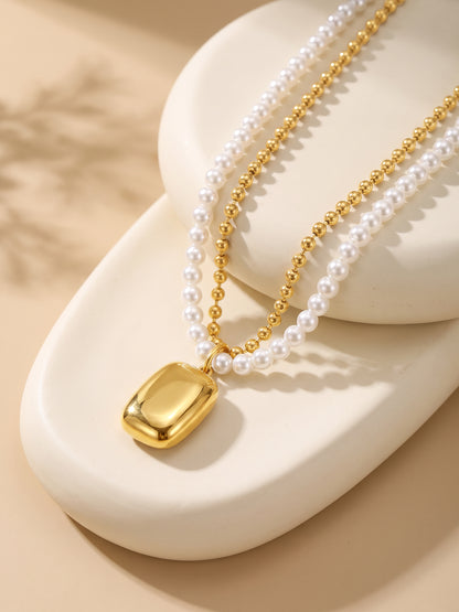 IXIA by GIVA Amore Pearls Gold Plated Necklace