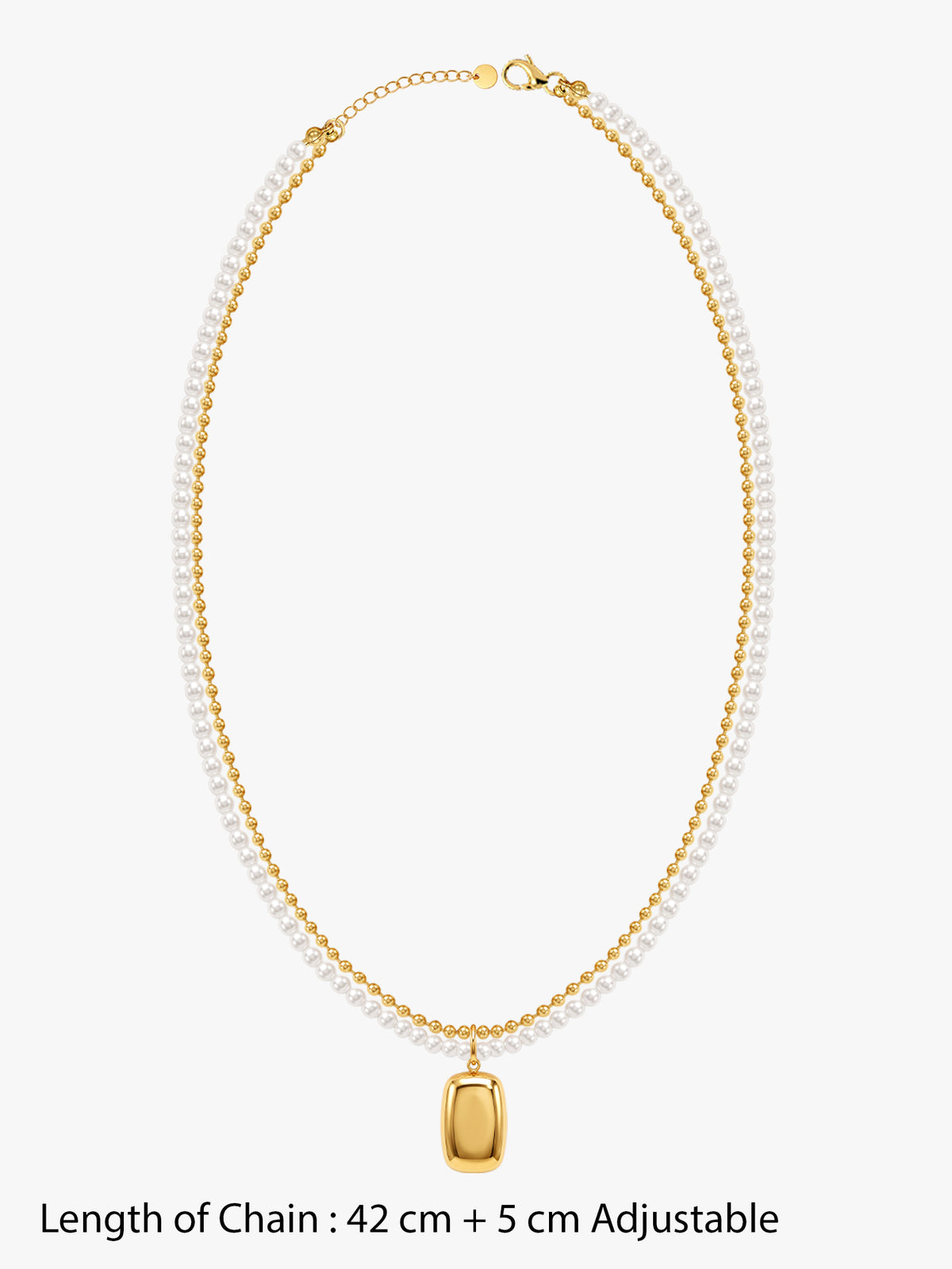 IXIA by GIVA Amore Pearls Gold Plated Necklace