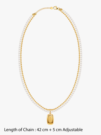 IXIA by GIVA Amore Pearls Gold Plated Necklace