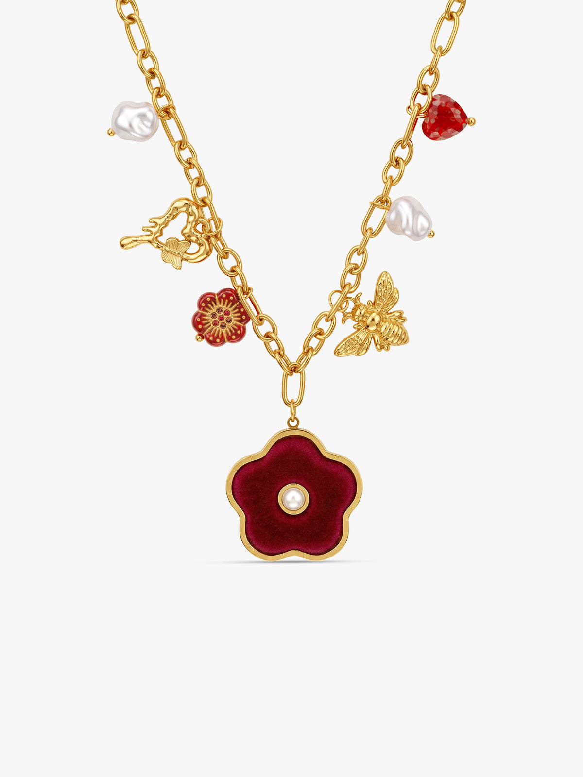 IXIA by GIVA Wildflower Mood Gold Plated Necklace