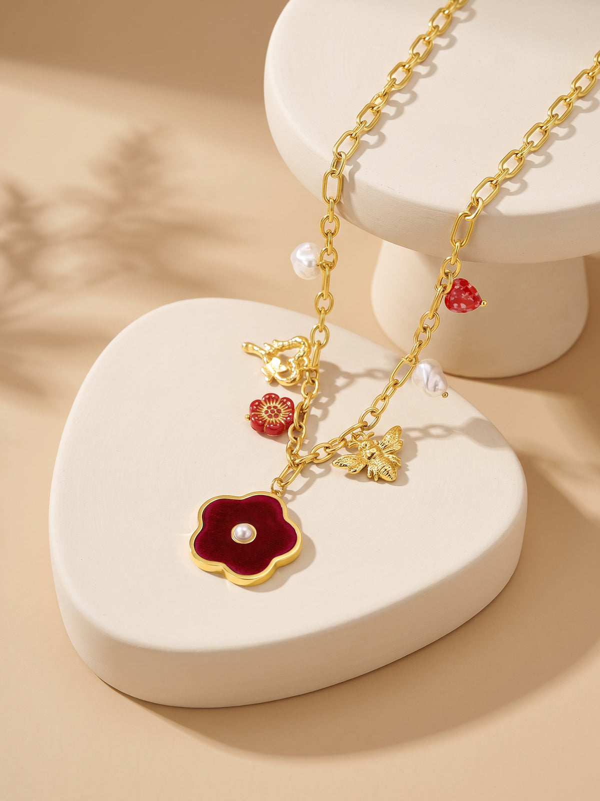 IXIA by GIVA Wildflower Mood Gold Plated Necklace