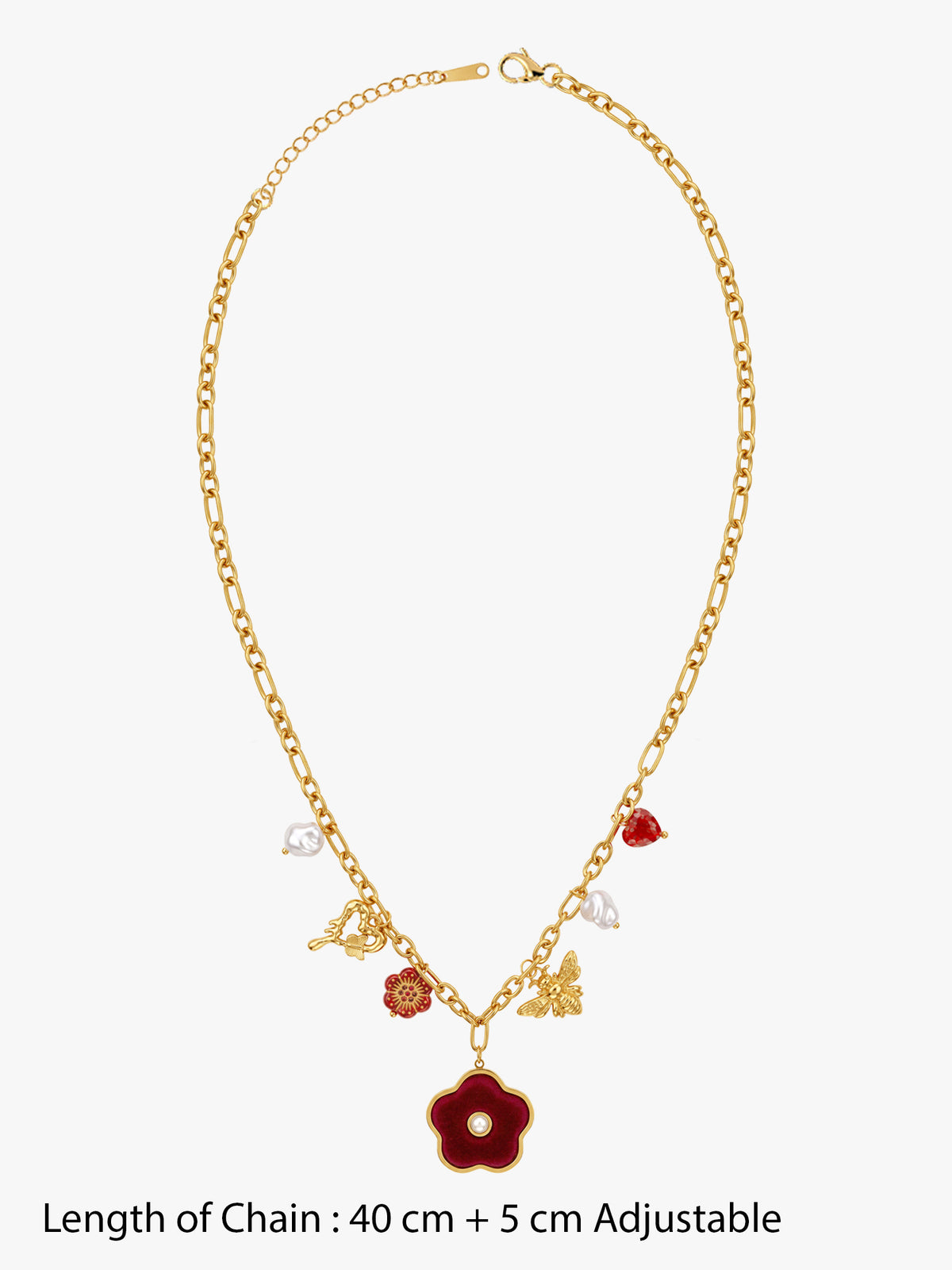 IXIA by GIVA Wildflower Mood Gold Plated Necklace