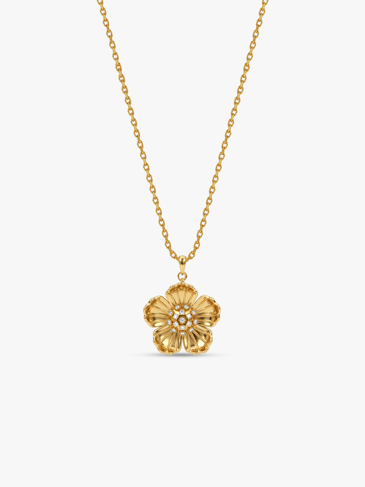 IXIA by GIVA Bloom Babe Gold Plated Pendant With Chain