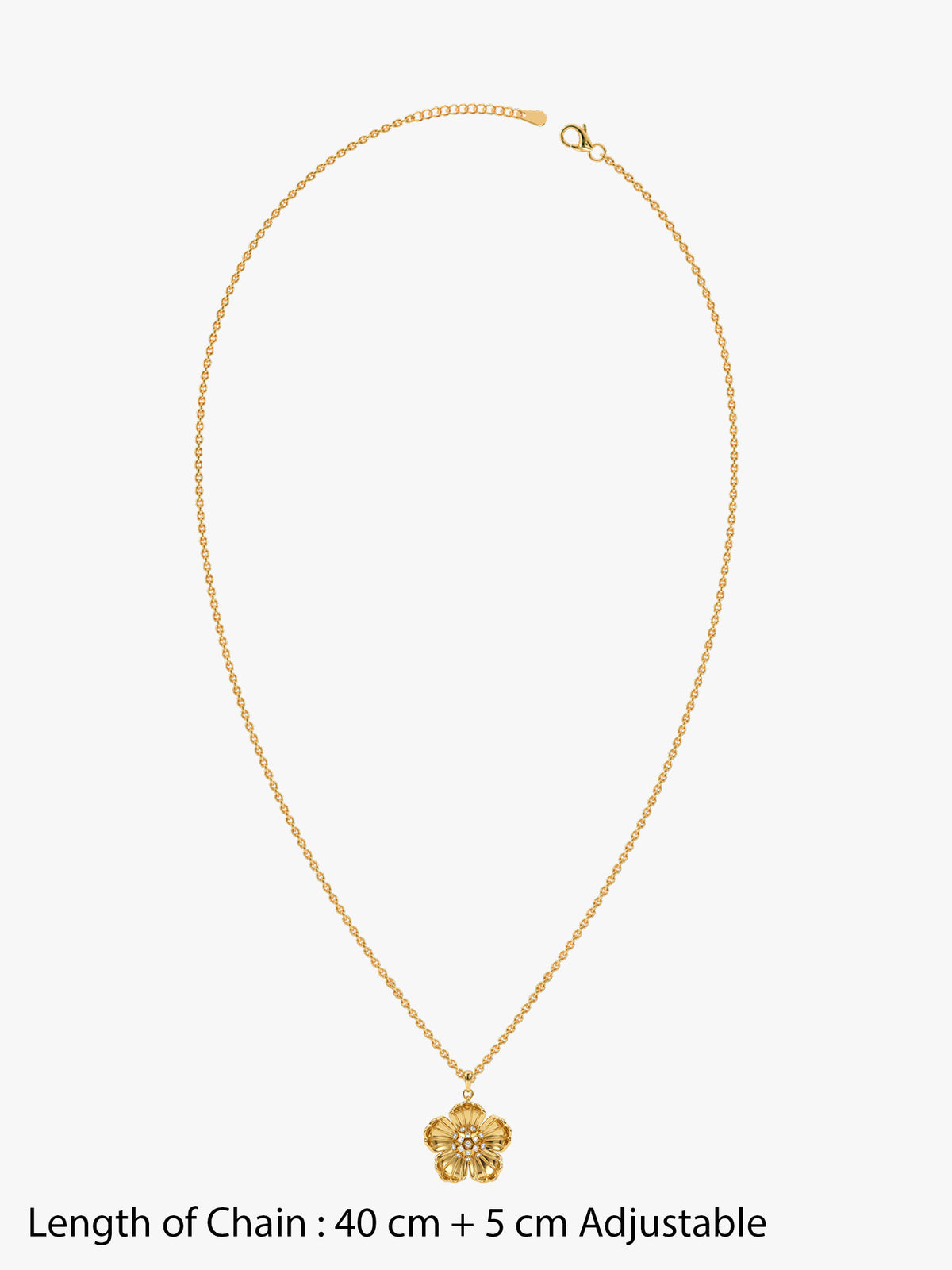 IXIA by GIVA Bloom Babe Gold Plated Pendant With Chain