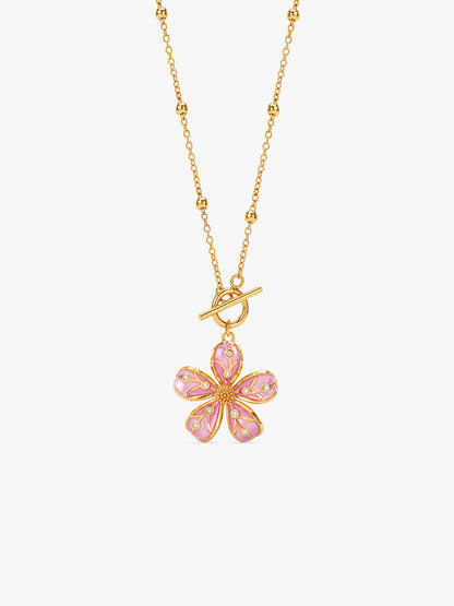 IXIA by GIVA Love Spring Gold Plated Necklace