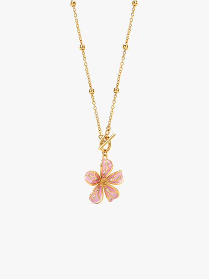 IXIA by GIVA Love Spring Gold Plated Necklace