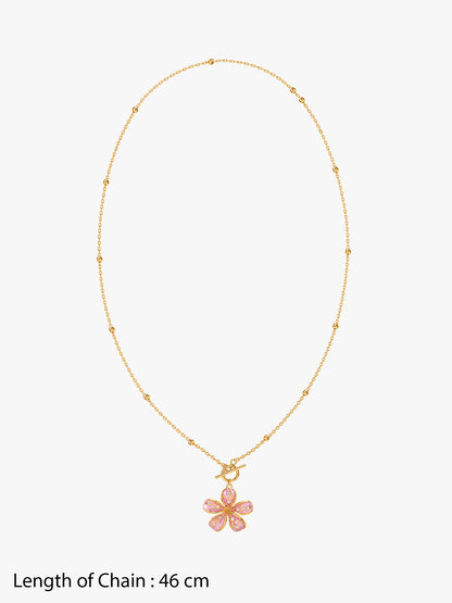 IXIA by GIVA Love Spring Gold Plated Necklace