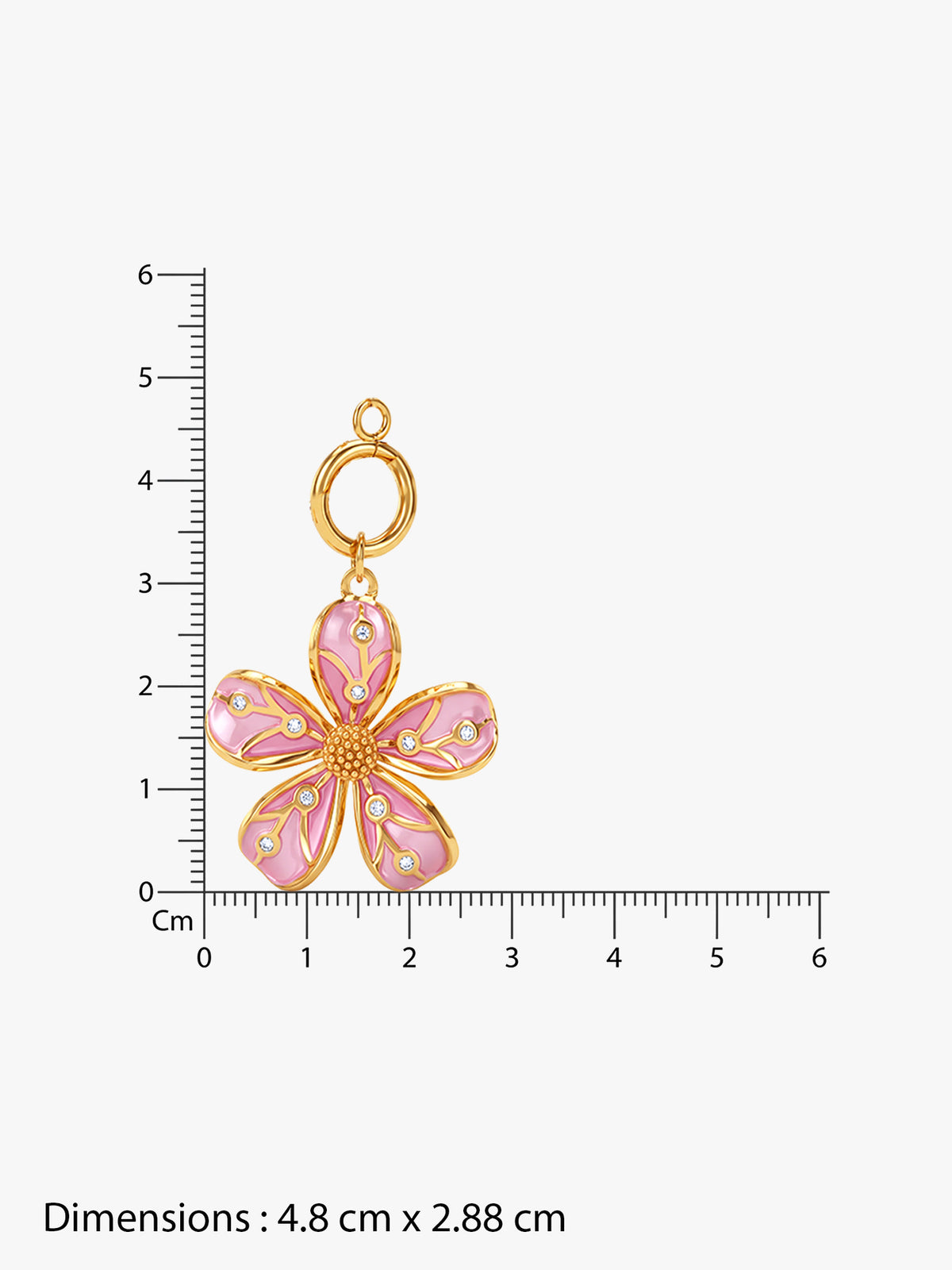 IXIA by GIVA Love Spring Gold Plated Necklace