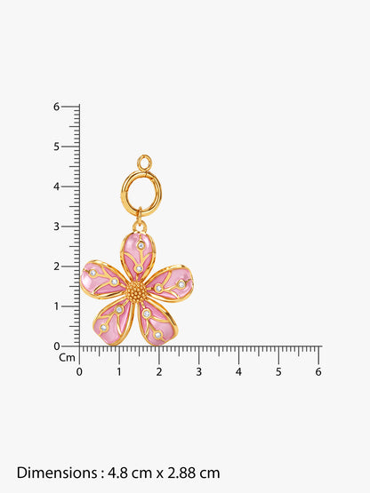 IXIA by GIVA Love Spring Gold Plated Necklace