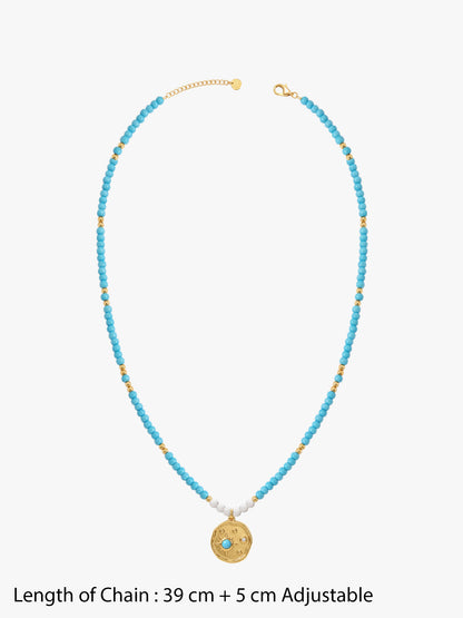 IXIA by GIVA Chasing Sunlight Gold Plated Necklace