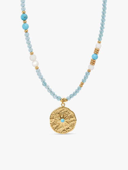 IXIA by GIVA Chasing Sun Gold Plated Necklace