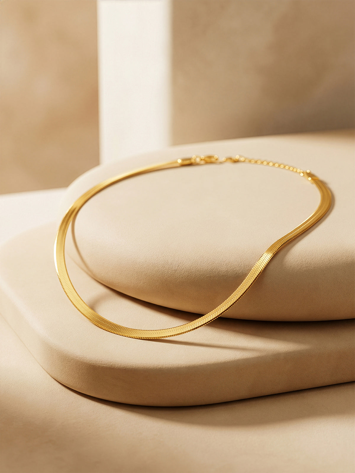 IXIA by GIVA Curve Control Gold Plated Necklace