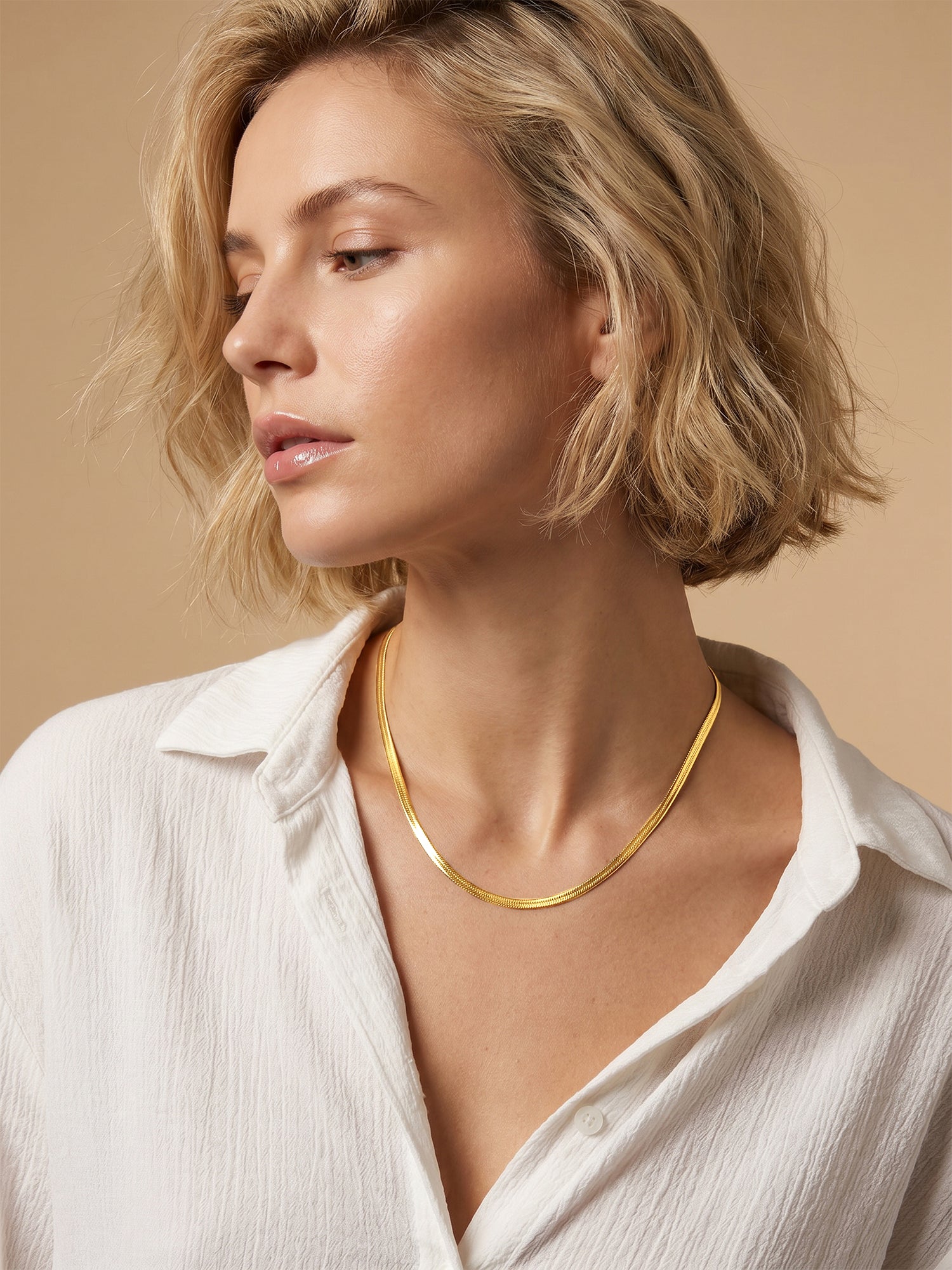 Curve Control Gold Plated Necklace