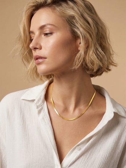 Curve Control Gold Plated Necklace