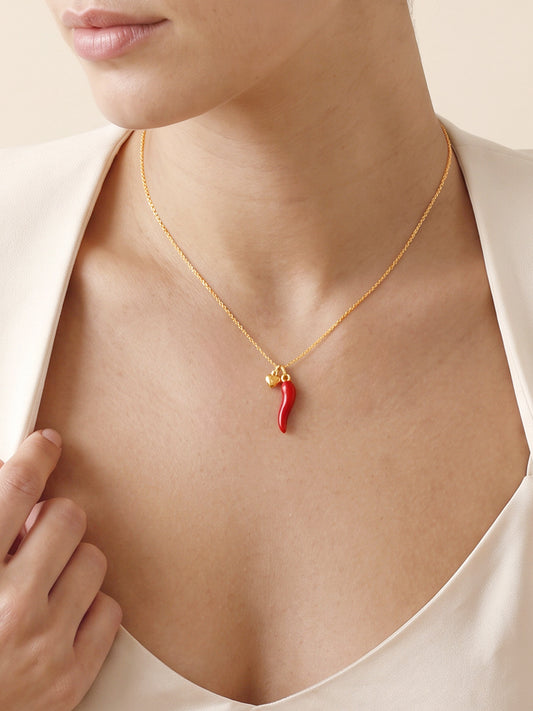 IXIA by GIVA Pretty Picante Gold Plated Necklace