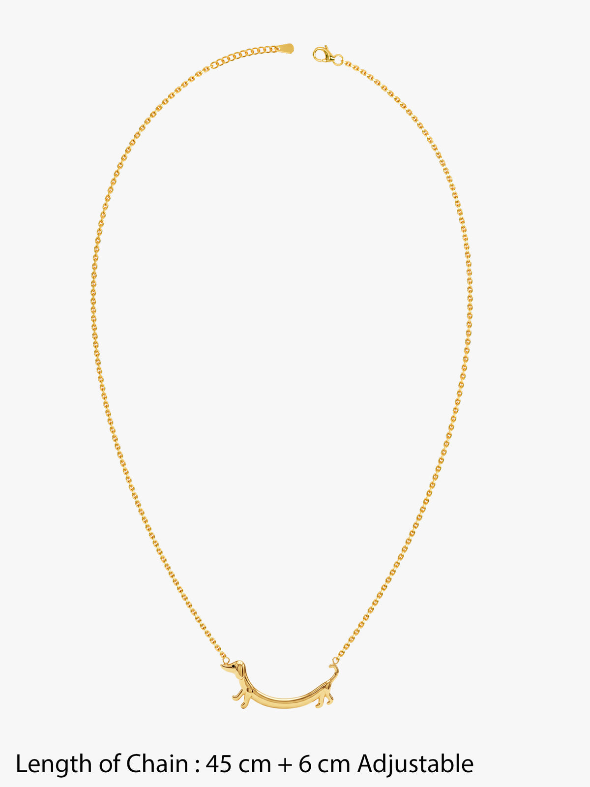 IXIA by GIVA Weenie Gold Plated Necklace