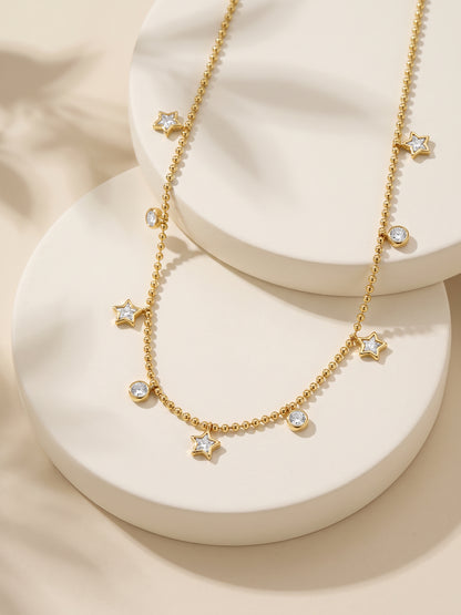 IXIA by GIVA Twinkle Pop Gold Plated Necklace