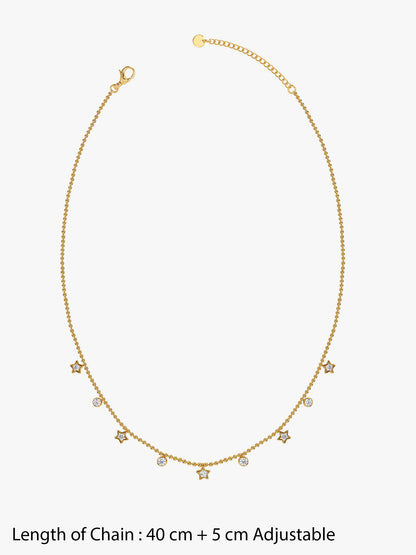 IXIA by GIVA Twinkle Pop Gold Plated Necklace