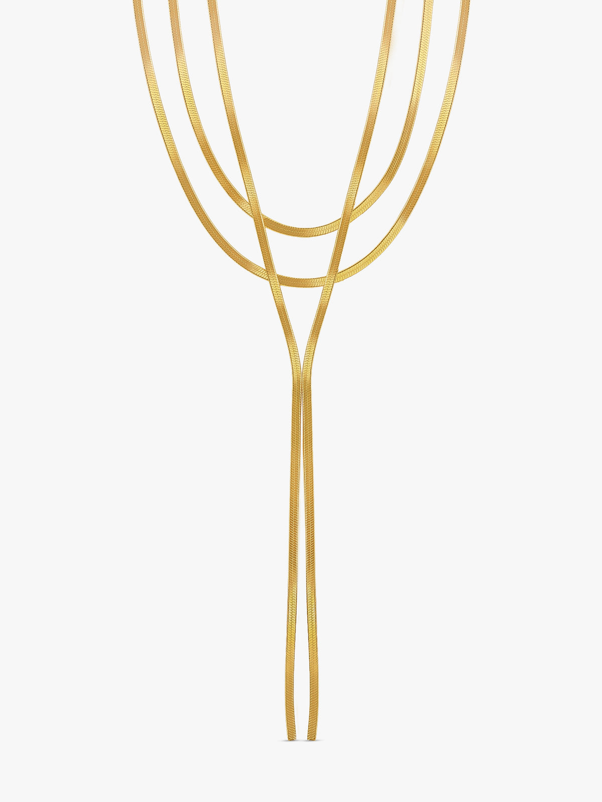 IXIA by GIVA Daily Edit Gold Plated Lariat Necklace