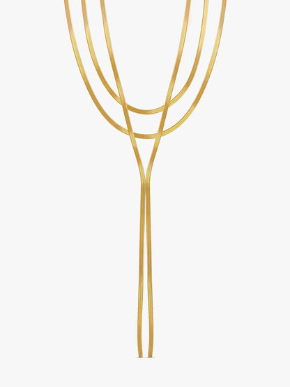 IXIA by GIVA Daily Edit Gold Plated Lariat Necklace