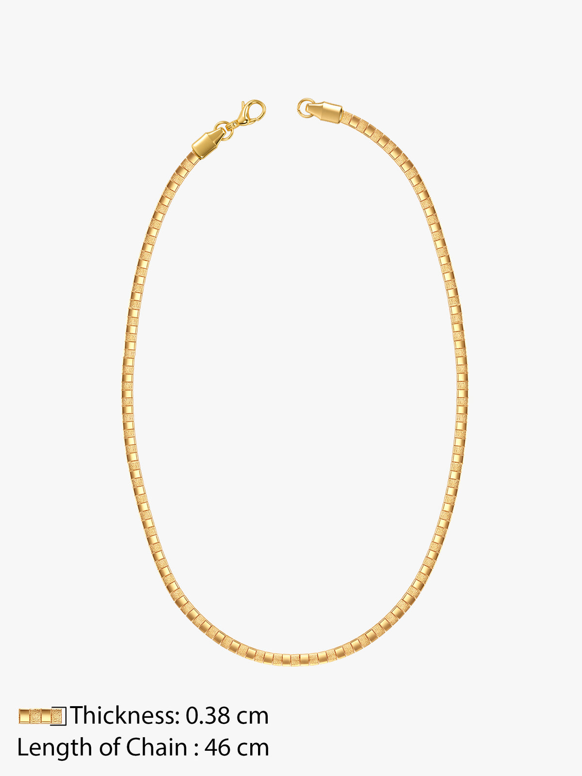 IXIA by GIVA Silken Flow Gold Plated Necklace