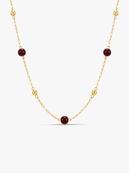 Cherry Current Gold Plated Necklace