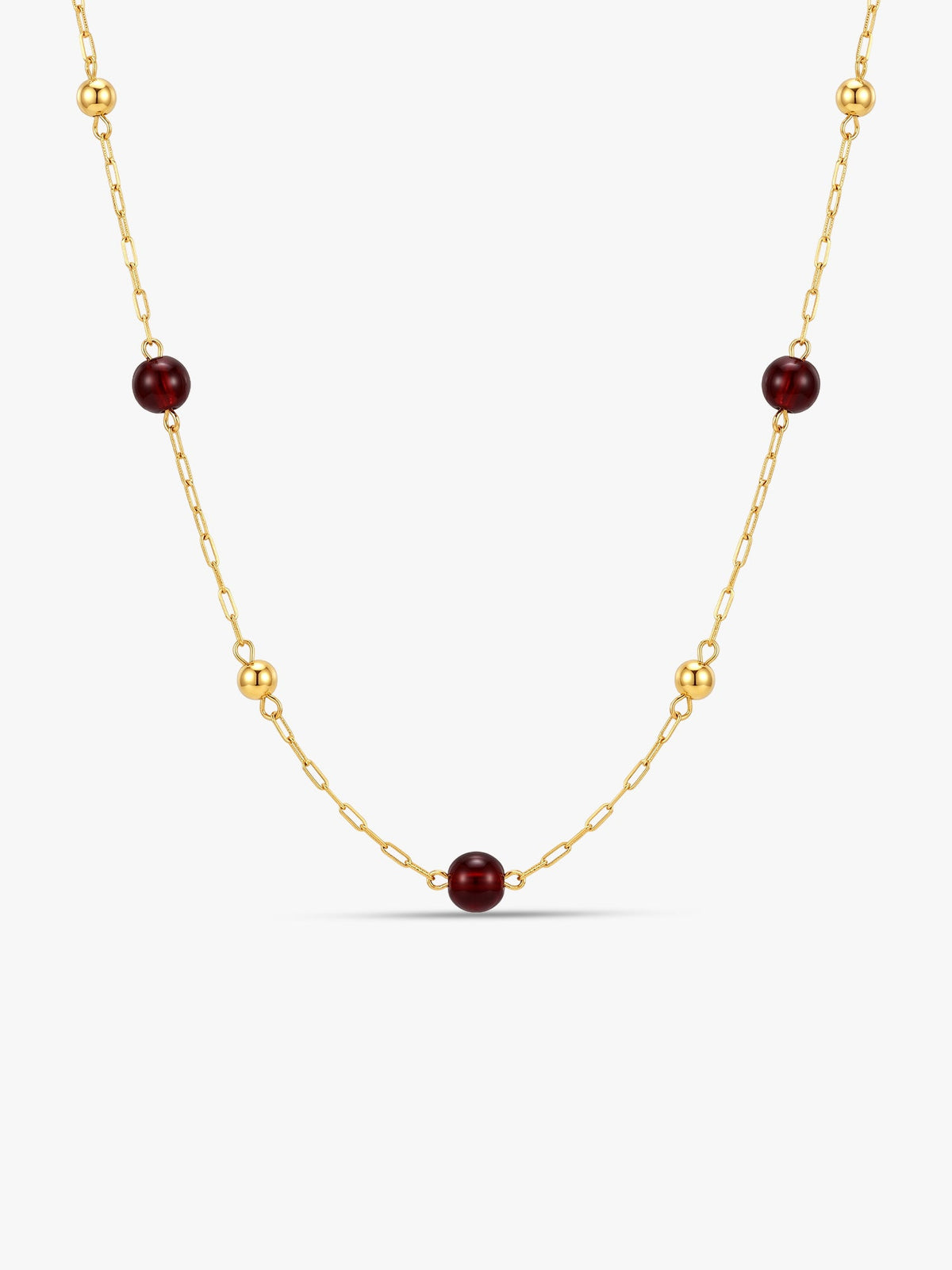 IXIA by GIVA Cherry Current Gold Plated Necklace