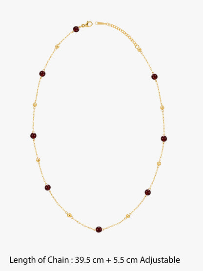 Cherry Current Gold Plated Necklace