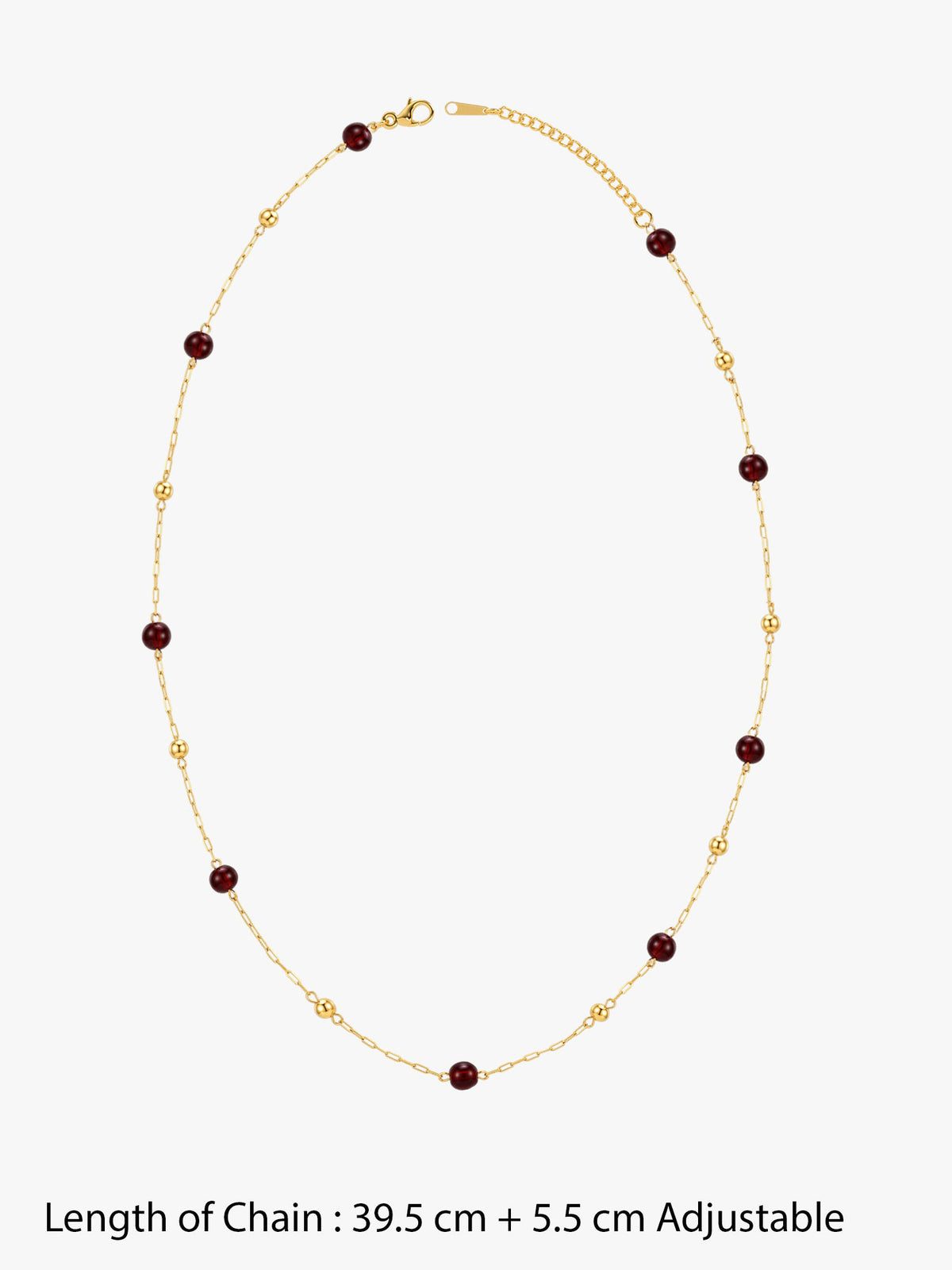 IXIA by GIVA Cherry Current Gold Plated Necklace