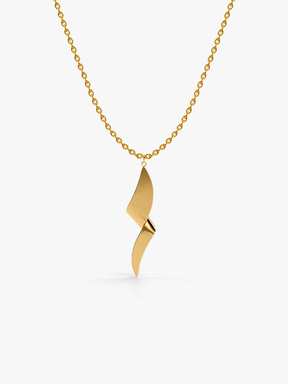 Wave Mood Gold Plated Necklace