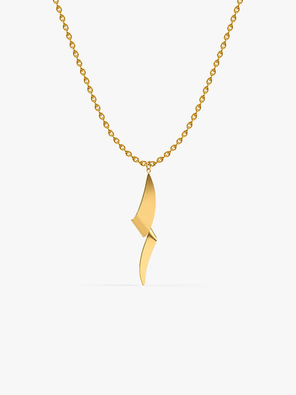 Wave Mood Gold Plated Necklace