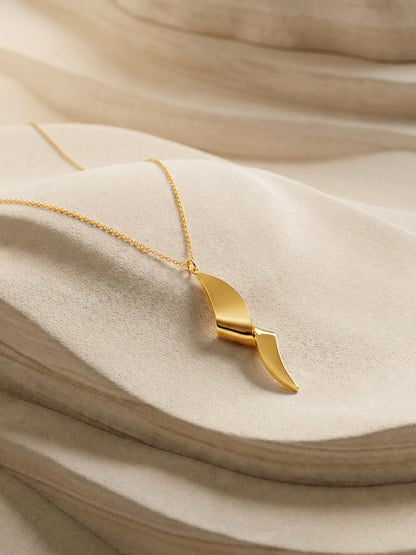Wave Mood Gold Plated Necklace