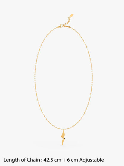 Wave Mood Gold Plated Necklace