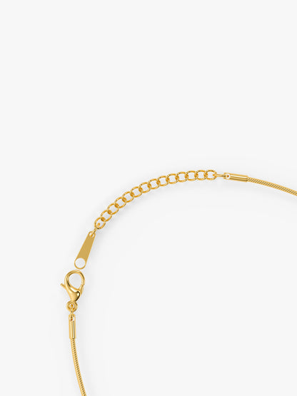 Tie Me Knot Gold Plated Necklace