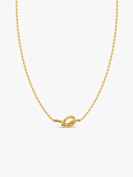 Knot Your Basic Gold Plated Necklace
