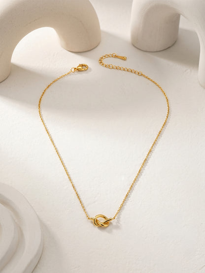 Knot Your Basic Gold Plated Necklace