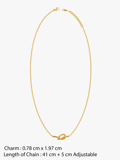 Knot Your Basic Gold Plated Necklace