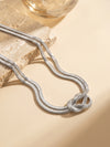 IXIA by GIVA Knot Today Rhodium Plated Necklace