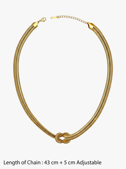 Knot Today Gold Plated Necklace