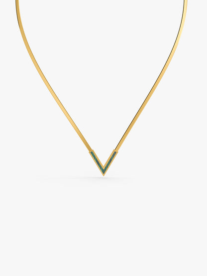 Sharp Babe Gold Plated Necklace