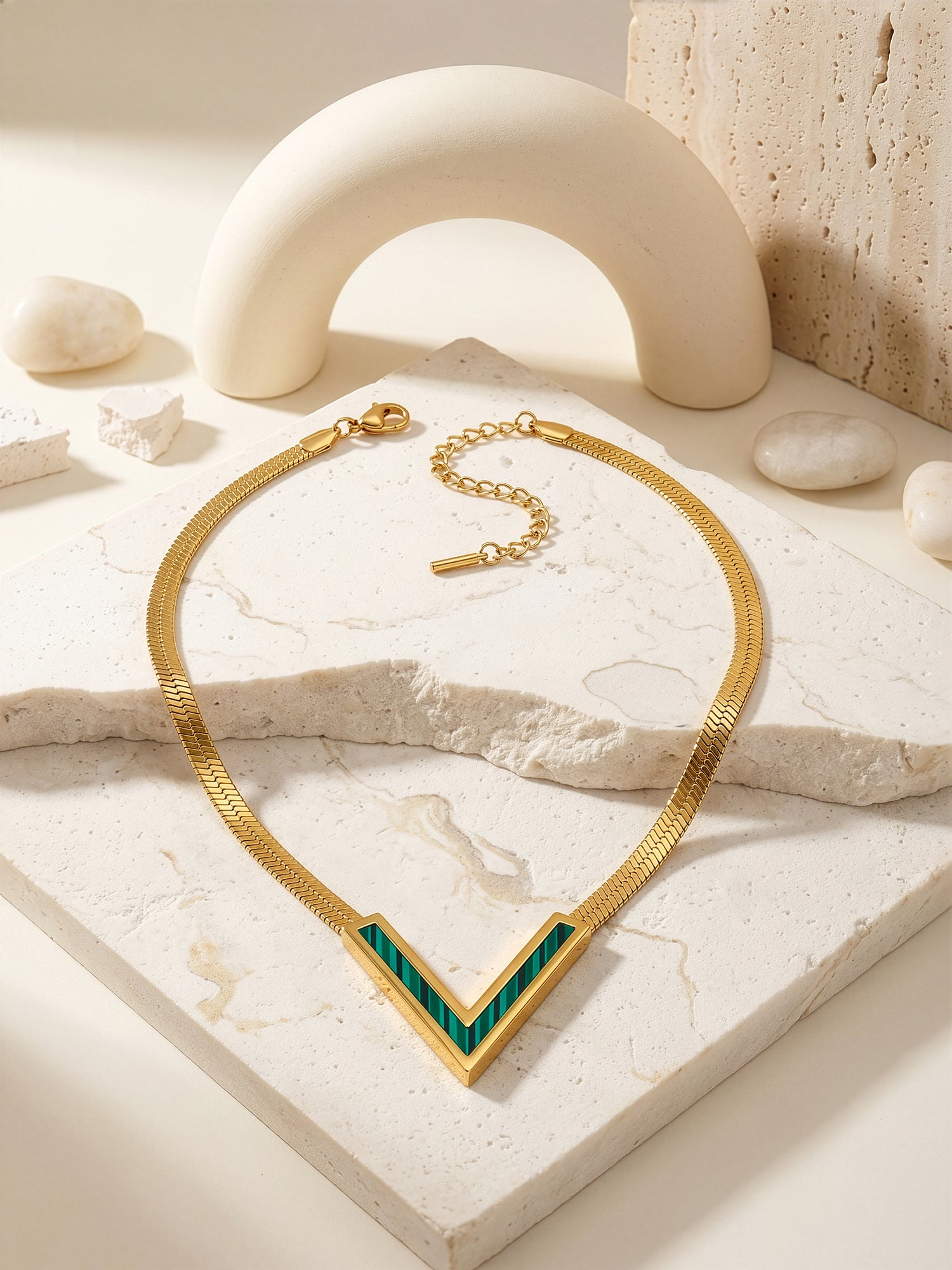Sharp Babe Gold Plated Necklace