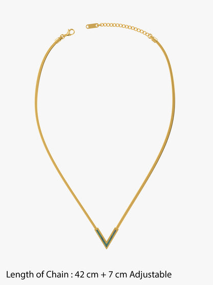 Sharp Babe Gold Plated Necklace
