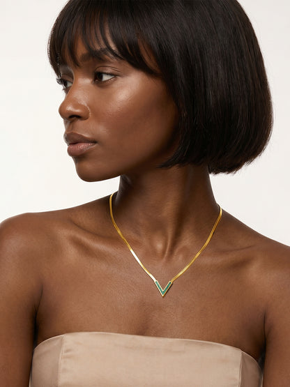 Sharp Babe Gold Plated Necklace