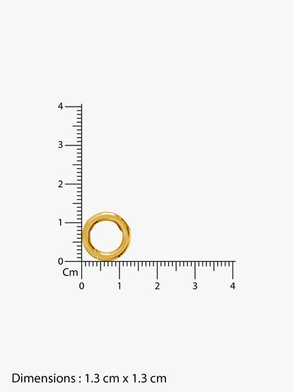 Centre Loop Gold Plated Necklace