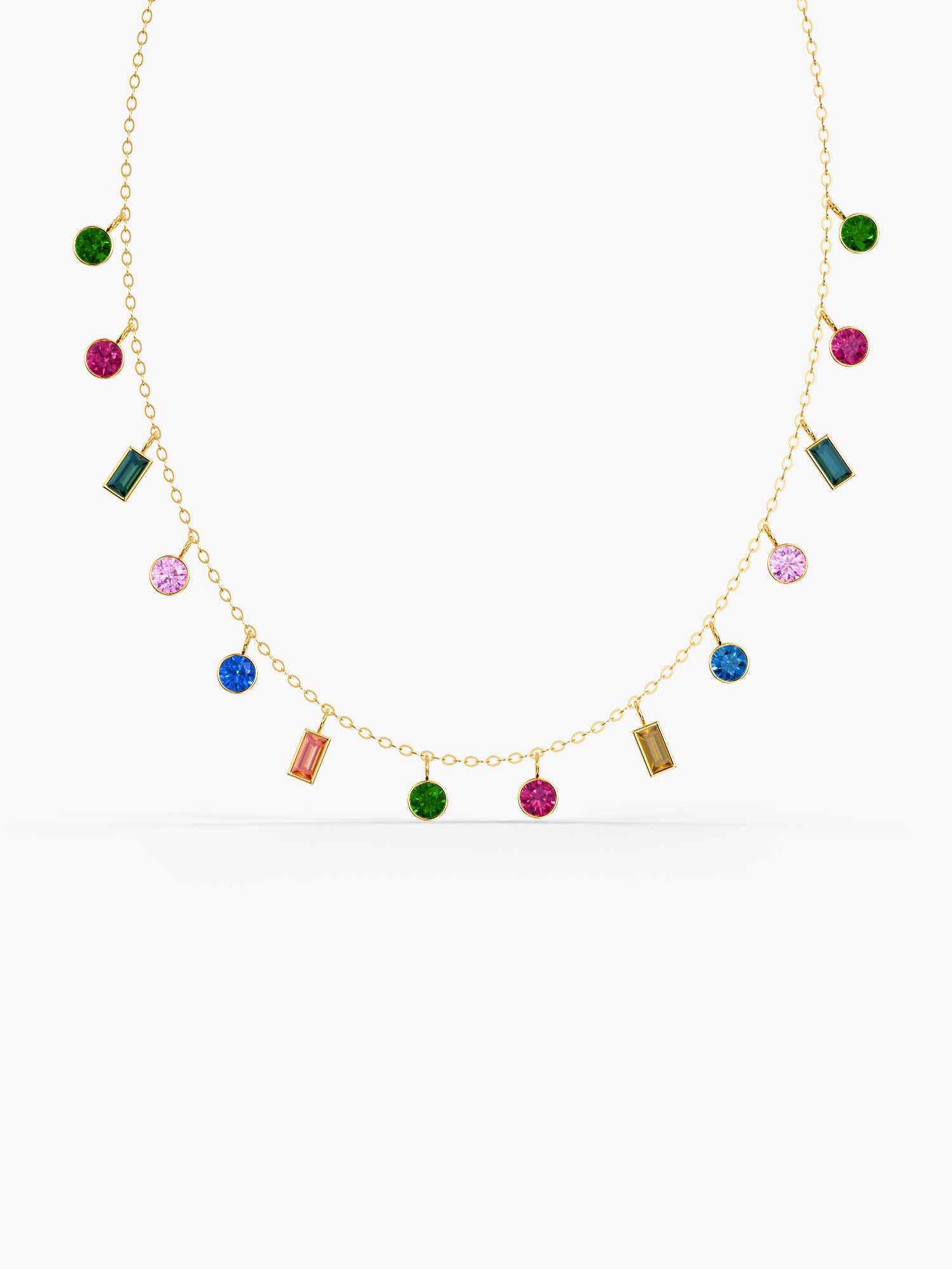 Color Pop Charm Gold Plated Necklace
