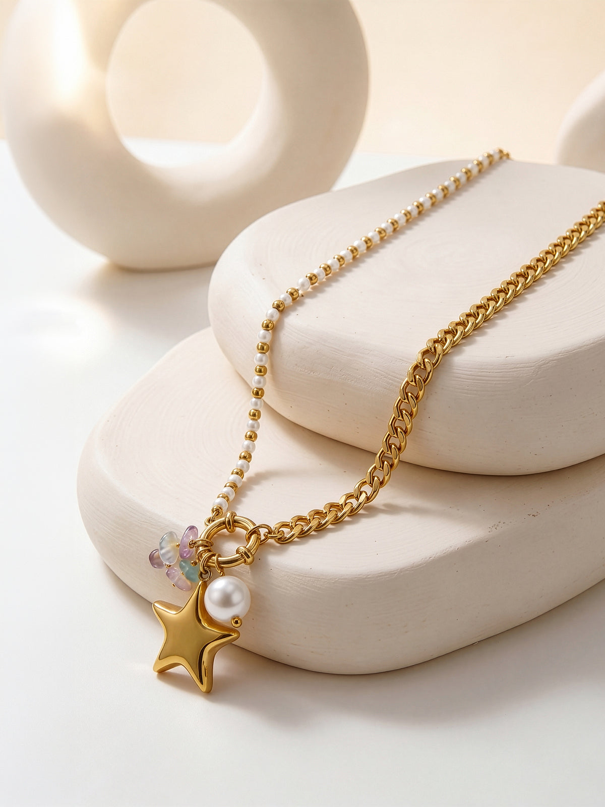IXIA by GIVA Star Baby Gold Plated Necklace