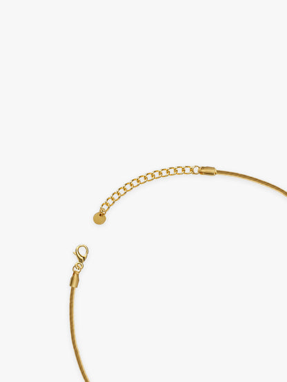 T-Bar Energy Gold Plated Lariat Necklace