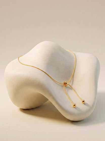 Double Chain Gold Plated Necklace